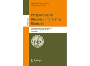 9783319219141 - Perspectives in Business Informatics Research Kartoniert (TB)