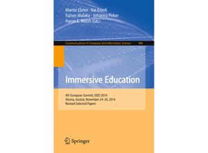 9783319220161 - Immersive Education Kartoniert (TB)