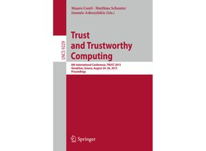 9783319228457 - Trust and Trustworthy Computing Kartoniert (TB)