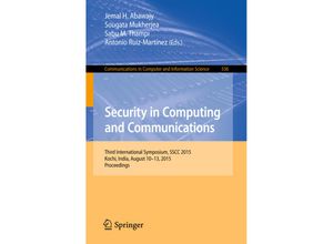 9783319229140 - Security in Computing and Communications Kartoniert (TB)