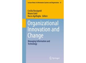 9783319229201 - Organizational Innovation and Change Kartoniert (TB)