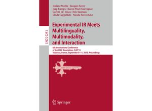 9783319240268 - Experimental IR Meets Multilinguality Multimodality and Interaction Kartoniert (TB)