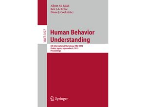 9783319241944 - Human Behavior Understanding Kartoniert (TB)