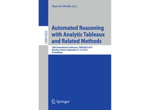 9783319243115 - Automated Reasoning with Analytic Tableaux and Related Methods Kartoniert (TB)