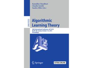 9783319244853 - Algorithmic Learning Theory Kartoniert (TB)