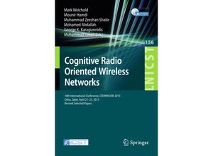 9783319245393 - Cognitive Radio Oriented Wireless Networks Kartoniert (TB)