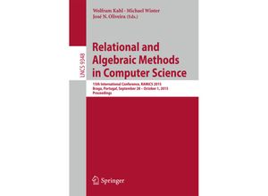 9783319247038 - Relational and Algebraic Methods in Computer Science Kartoniert (TB)