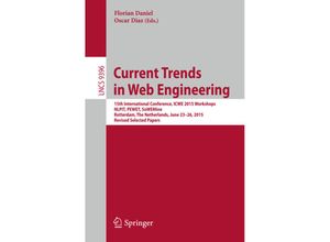 9783319247991 - Current Trends in Web Engineering Kartoniert (TB)