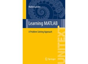 9783319253268 - Learning MATLAB - Walter Gander Kartoniert (TB)