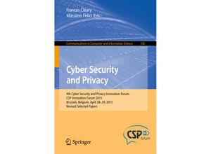 9783319253596 - Cyber Security and Privacy Kartoniert (TB)