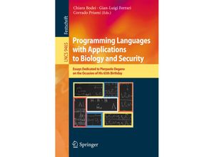 9783319255262 - Programming Languages with Applications to Biology and Security Kartoniert (TB)