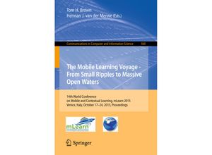 9783319256832 - The Mobile Learning Voyage - From Small Ripples to Massive Open Waters Kartoniert (TB)