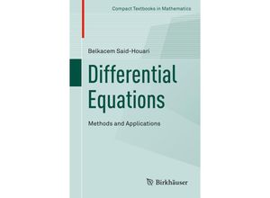 9783319257341 - Compact Textbooks in Mathematics   Differential Equations Methods and Applications - Belkacem Said-Houari Kartoniert (TB)