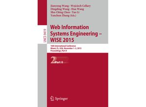 9783319261867 - Web Information Systems Engineering - WISE 2015 Kartoniert (TB)