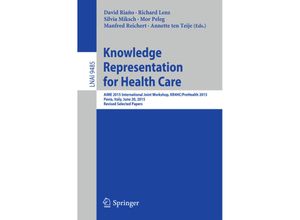 9783319265841 - Knowledge Representation for Health Care Kartoniert (TB)