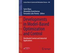 9783319266855 - Developments in Model-Based Optimization and Control Kartoniert (TB)