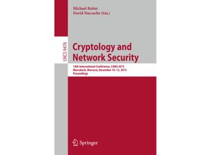 9783319268224 - Cryptology and Network Security Kartoniert (TB)