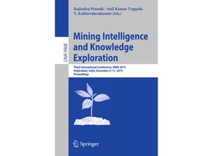 9783319268316 - Mining Intelligence and Knowledge Exploration Kartoniert (TB)