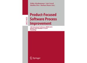 9783319268439 - Product-Focused Software Process Improvement Kartoniert (TB)