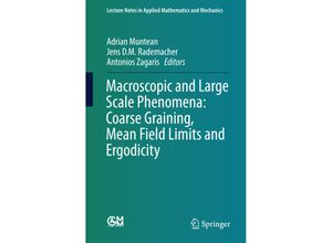 9783319268828 - Macroscopic and Large Scale Phenomena Coarse Graining Mean Field Limits and Ergodicity Kartoniert (TB)