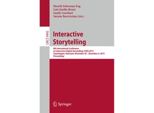 9783319270357 - Interactive Storytelling Kartoniert (TB)