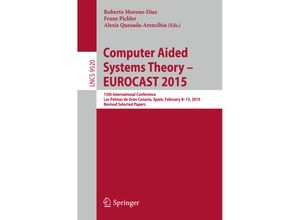 9783319273396 - Computer Aided Systems Theory - EUROCAST 2015 Kartoniert (TB)