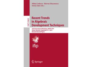 9783319281131 - Recent Trends in Algebraic Development Techniques Kartoniert (TB)