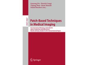 9783319281933 - Patch-Based Techniques in Medical Imaging Kartoniert (TB)