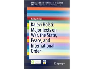 9783319288161 - Kalevi Holsti Major Texts on War the State Peace and International Order - Kalevi Holsti Kartoniert (TB)