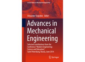 9783319295787 - Lecture Notes in Mechanical Engineering   Advances in Mechanical Engineering Kartoniert (TB)