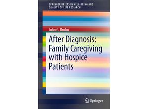 9783319298016 - SpringerBriefs in Well-Being and Quality of Life Research   After Diagnosis Family Caregiving with Hospice Patients - John G Bruhn Kartoniert (TB)