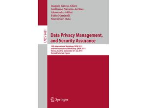 9783319298825 - Data Privacy Management and Security Assurance Kartoniert (TB)