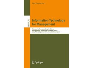 9783319305271 - Information Technology for Management Kartoniert (TB)