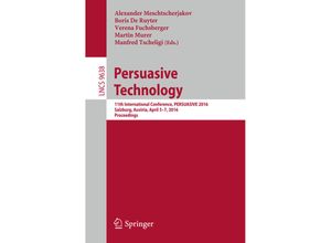 9783319315096 - Persuasive Technology Kartoniert (TB)