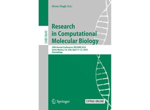 9783319319568 - Research in Computational Molecular Biology Kartoniert (TB)