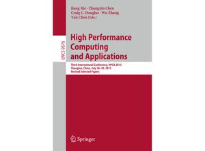 9783319325569 - High Performance Computing and Applications Kartoniert (TB)