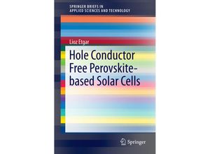 9783319329895 - SpringerBriefs in Applied Sciences and Technology   Hole Conductor Free Perovskite-based Solar Cells - Lioz Etgar Kartoniert (TB)