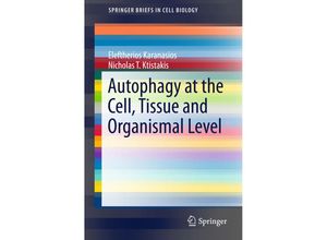 9783319331430 - SpringerBriefs in Cell Biology   Autophagy at the Cell Tissue and Organismal Level - Eleftherios Karanasios Nicholas T Ktistakis Kartoniert (TB)