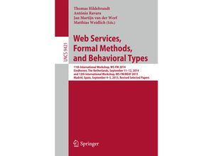 9783319336114 - Web Services Formal Methods and Behavioral Types Kartoniert (TB)