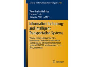 9783319387871 - Information Technology and Intelligent Transportation Systems Kartoniert (TB)