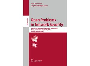 9783319390277 - Open Problems in Network Security Kartoniert (TB)