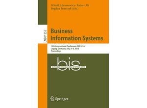 9783319394251 - Business Information Systems Kartoniert (TB)