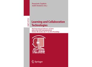 9783319394824 - Learning and Collaboration Technologies Kartoniert (TB)