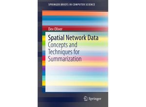 9783319396200 - SpringerBriefs in Computer Science   Spatial Network Data - Dev Oliver Kartoniert (TB)