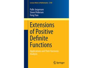 9783319397795 - Extensions of Positive Definite Functions - Palle Jorgensen Steen Pedersen Feng Tian Kartoniert (TB)