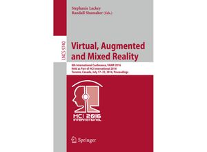 9783319399065 - Virtual Augmented and Mixed Reality Kartoniert (TB)