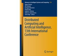 9783319401614 - Distributed Computing and Artificial Intelligence 13th International Conference Kartoniert (TB)