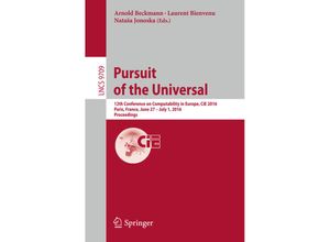 9783319401881 - Pursuit of the Universal Kartoniert (TB)