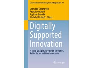 9783319402642 - Digitally Supported Innovation Kartoniert (TB)