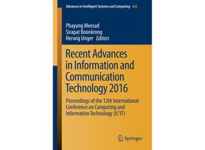 9783319404141 - Recent Advances in Information and Communication Technology 2016 Kartoniert (TB)